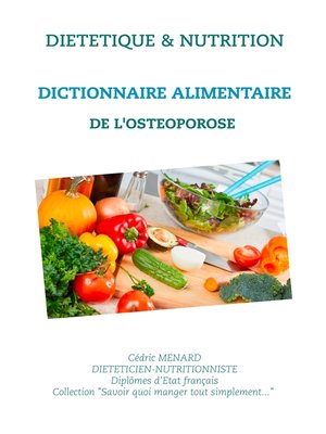 cover image of Dictionnaire alimentaire de l'ostéoporose